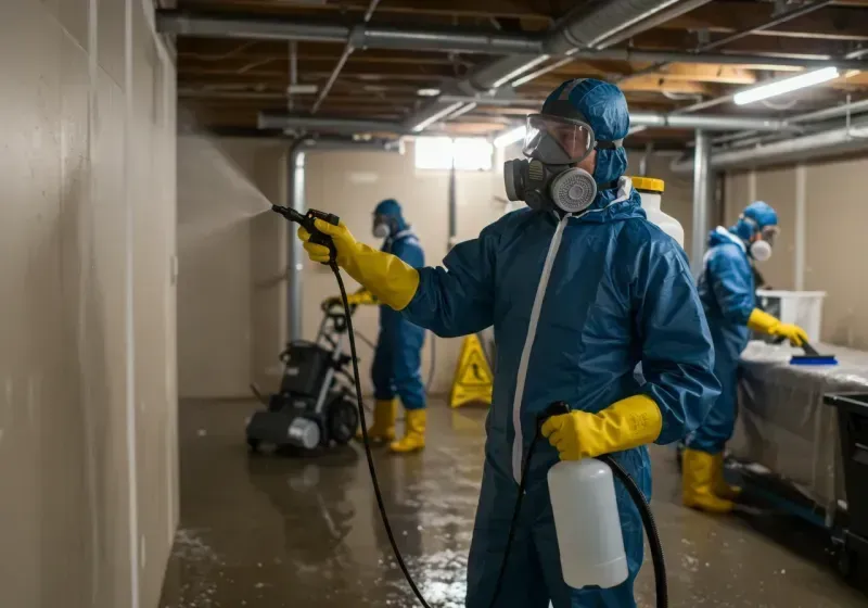 Basement Sanitization and Antimicrobial Treatment process in Olmos Park, TX